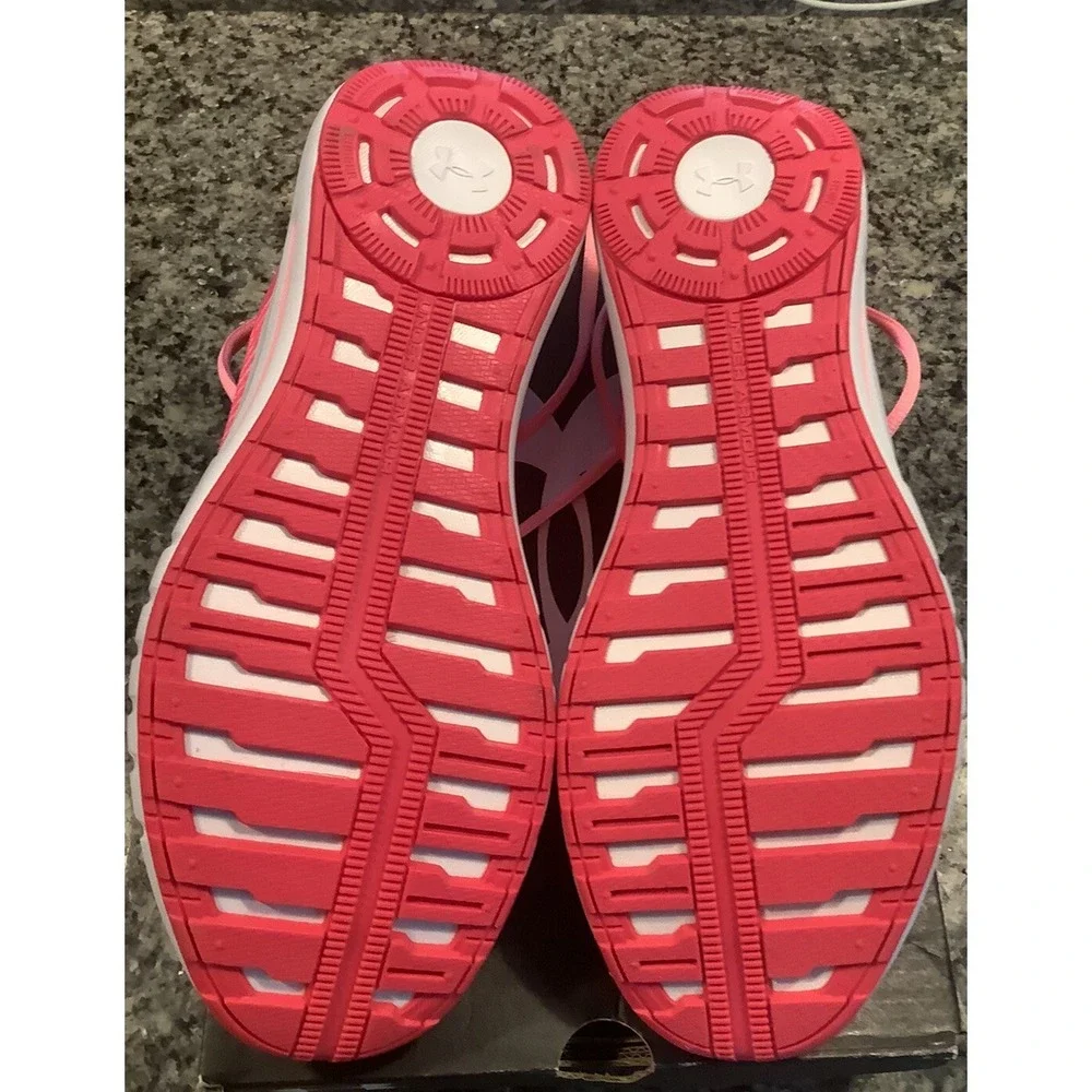 Under Armour UA Micro G Pursuit Running Training Shoes Woman Size 7y Pink New